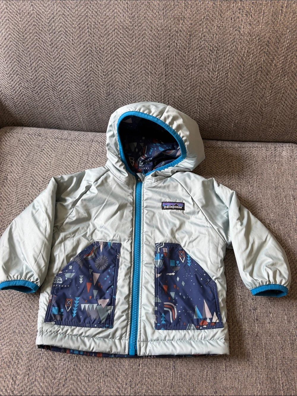 Patagonia Puff-Ball Reversible Jacket - Baby Boy Size: 6-12M